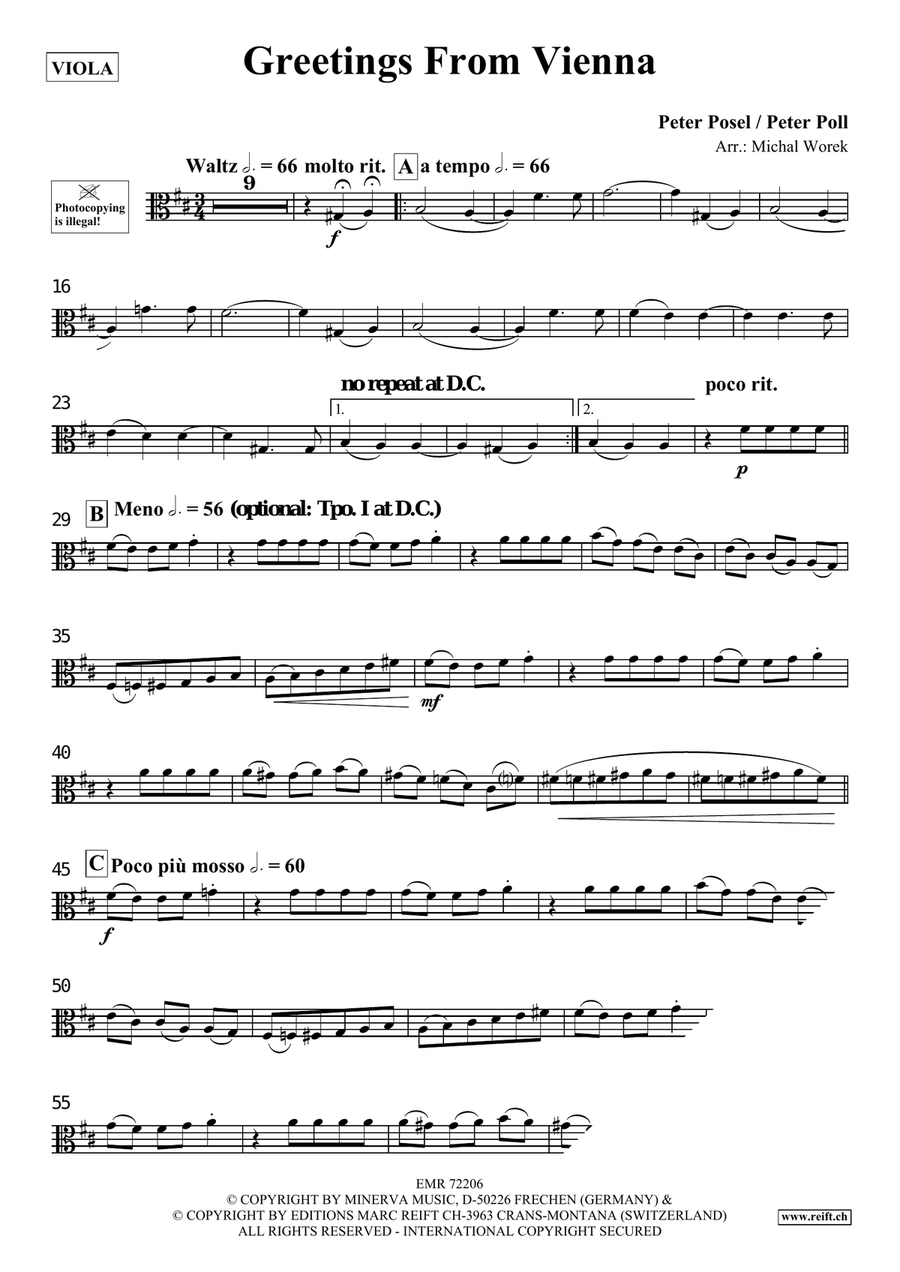 Greetings From Vienna Greetings From Vienna Piano Accompaniment scores gallery preview page 3