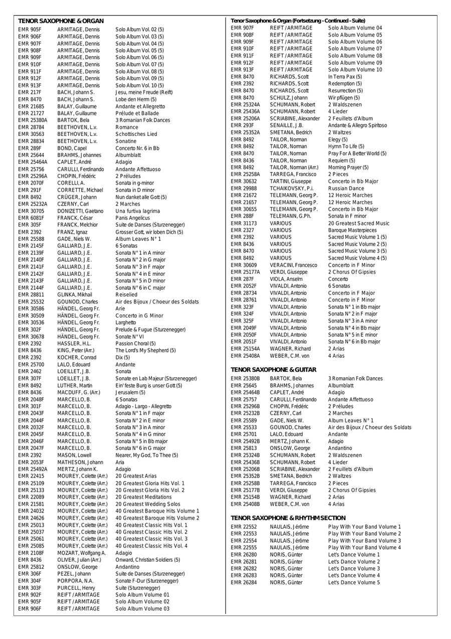 Greetings From Vienna Greetings From Vienna Tenor Saxophone scores gallery preview page 6