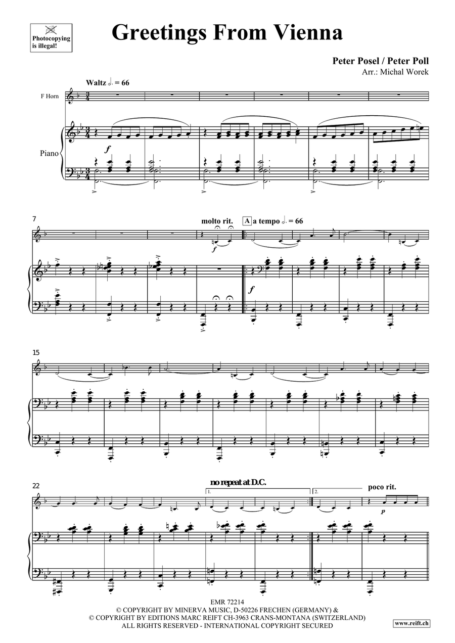 Greetings From Vienna Greetings From Vienna Horn scores gallery preview page 4