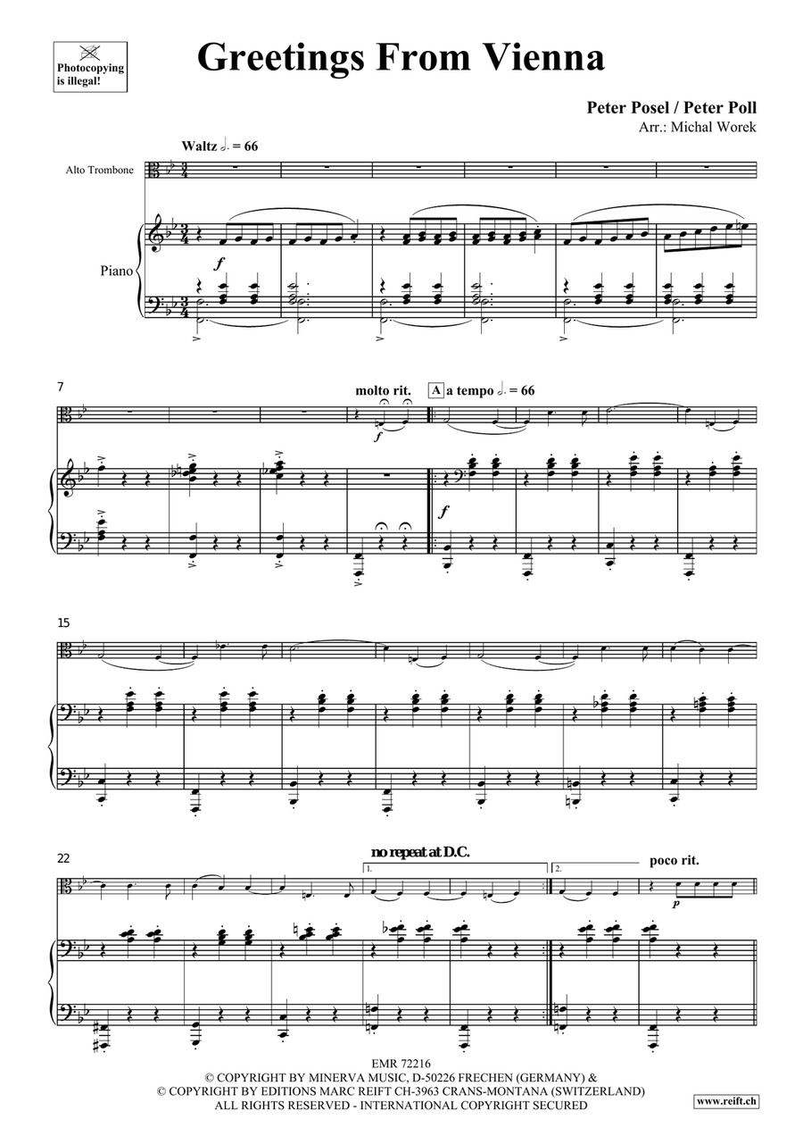 Greetings From Vienna Greetings From Vienna Piano Accompaniment scores gallery preview page 4