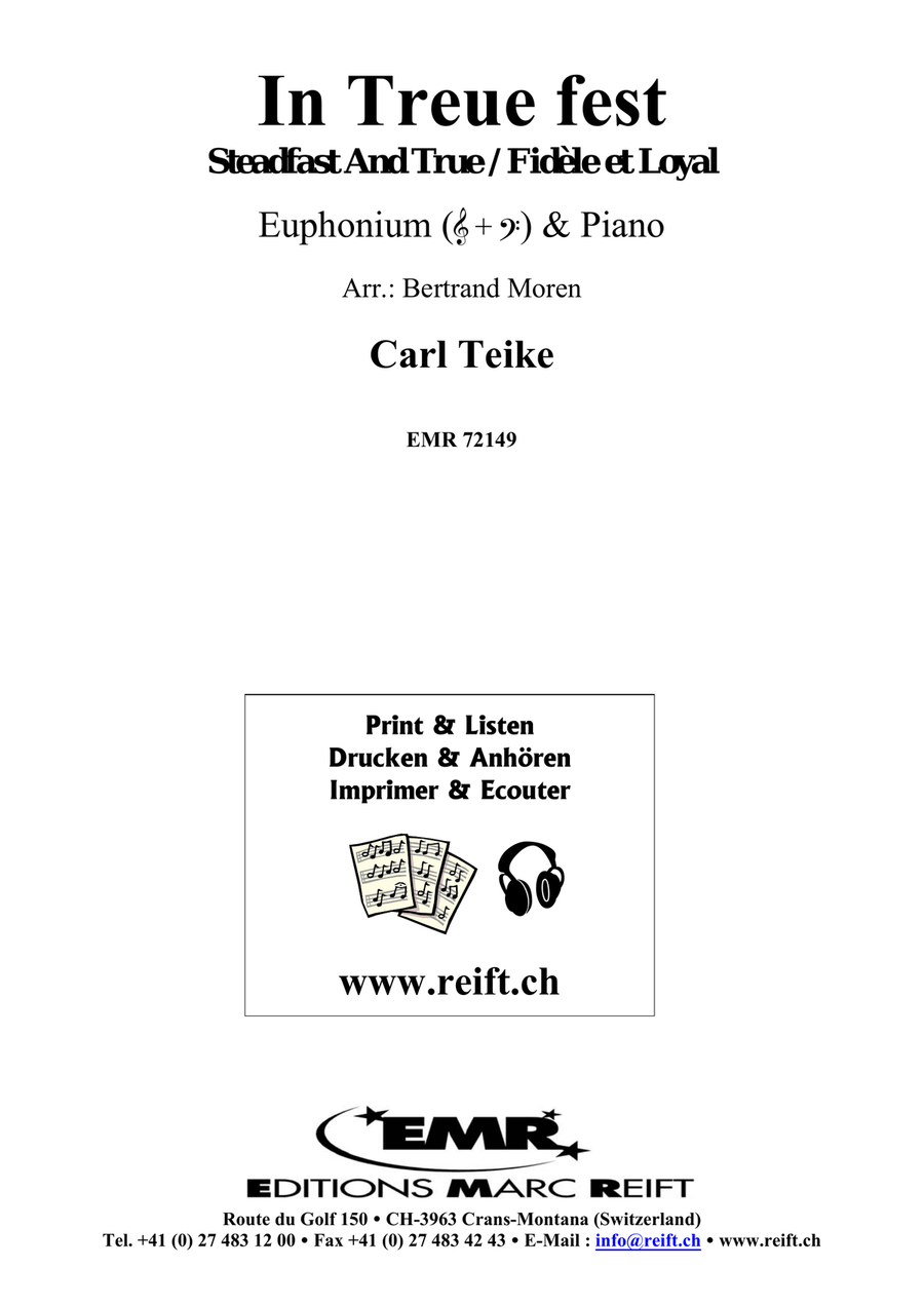 In Treue fest In Treue fest Euphonium scores gallery preview page 2