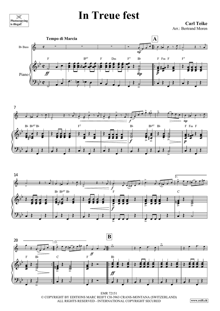 In Treue fest In Treue fest Voice Solo scores gallery preview page 4