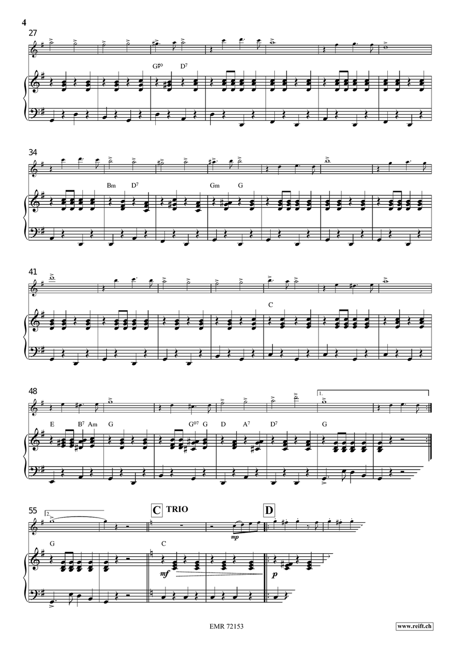 In Treue fest In Treue fest Flute Solo scores gallery preview page 5