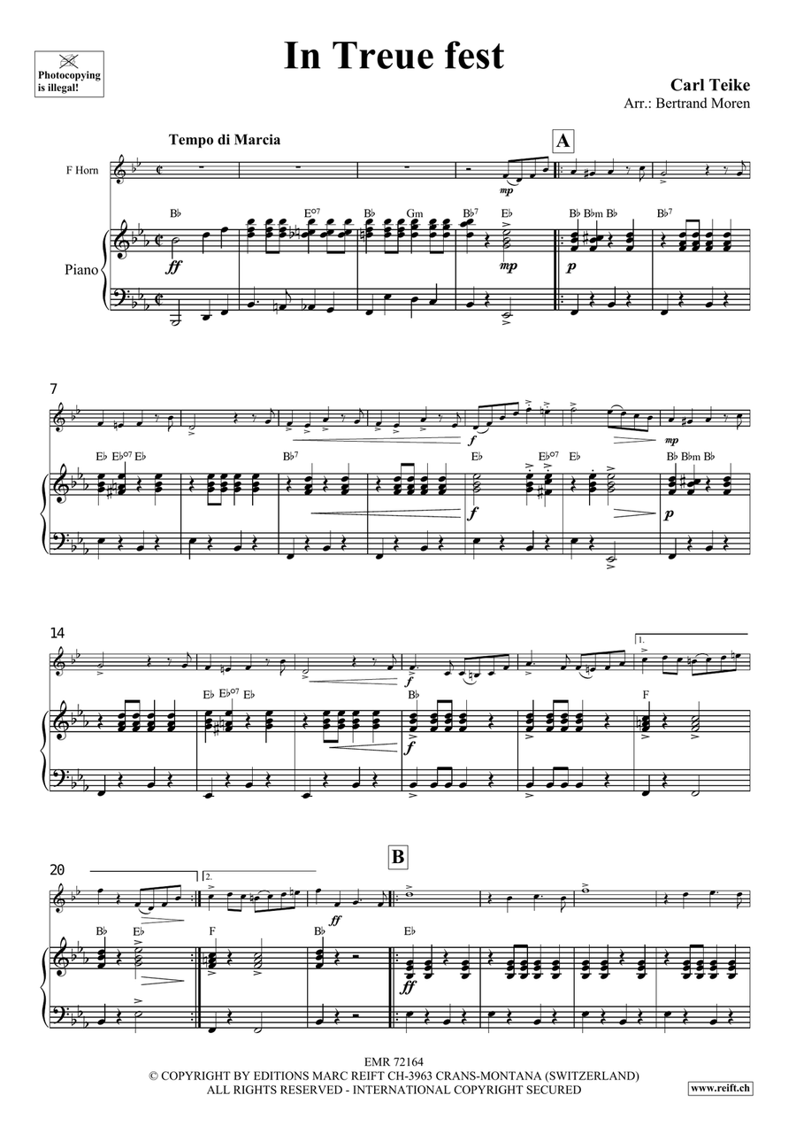 In Treue fest In Treue fest Horn scores gallery preview page 4