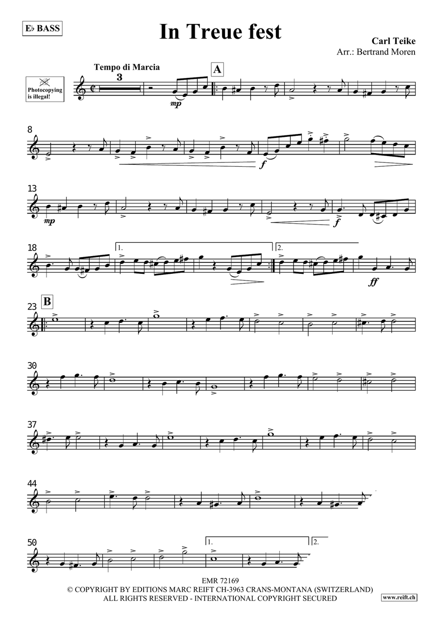 In Treue fest In Treue fest Voice Solo scores gallery preview page 3
