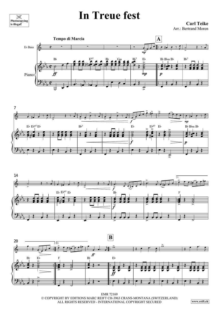 In Treue fest In Treue fest Voice Solo scores gallery preview page 4