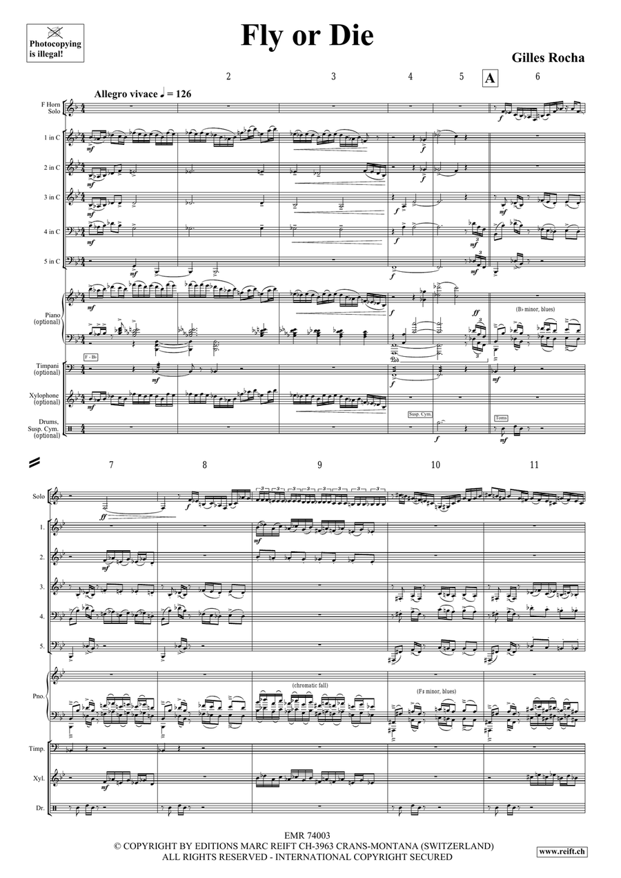 Fly or Die Fly or Die Brass Quintet scores gallery preview page 4