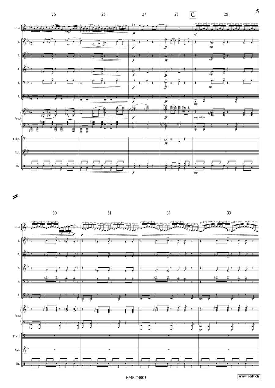 Fly or Die Fly or Die Brass Quintet scores gallery preview page 6