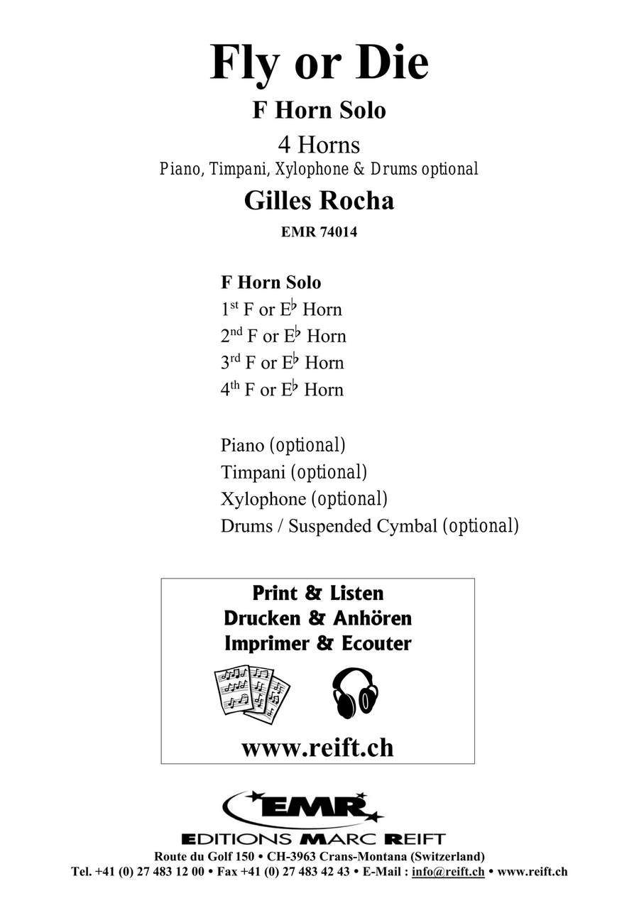 Fly or Die Fly or Die Horn Solo scores gallery preview page 2