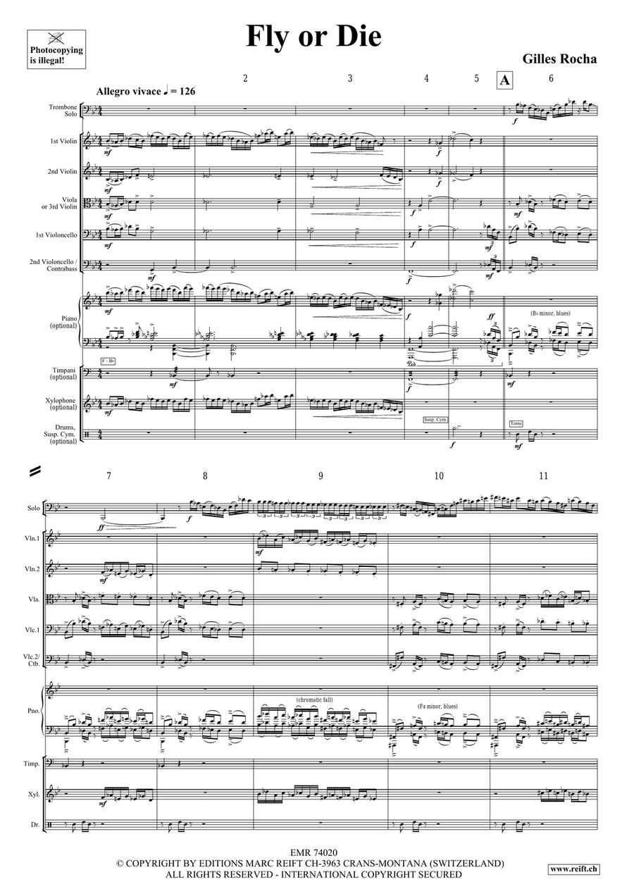 Fly or Die Fly or Die String Orchestra scores gallery preview page 4