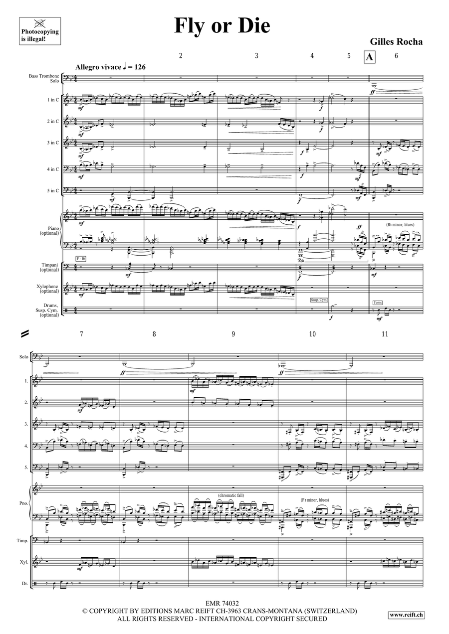 Fly or Die Fly or Die Woodwind Quintet scores gallery preview page 4