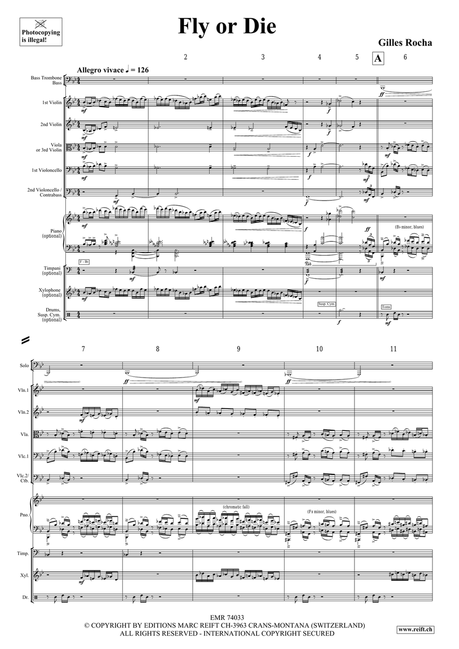 Fly or Die Fly or Die String Orchestra scores gallery preview page 4