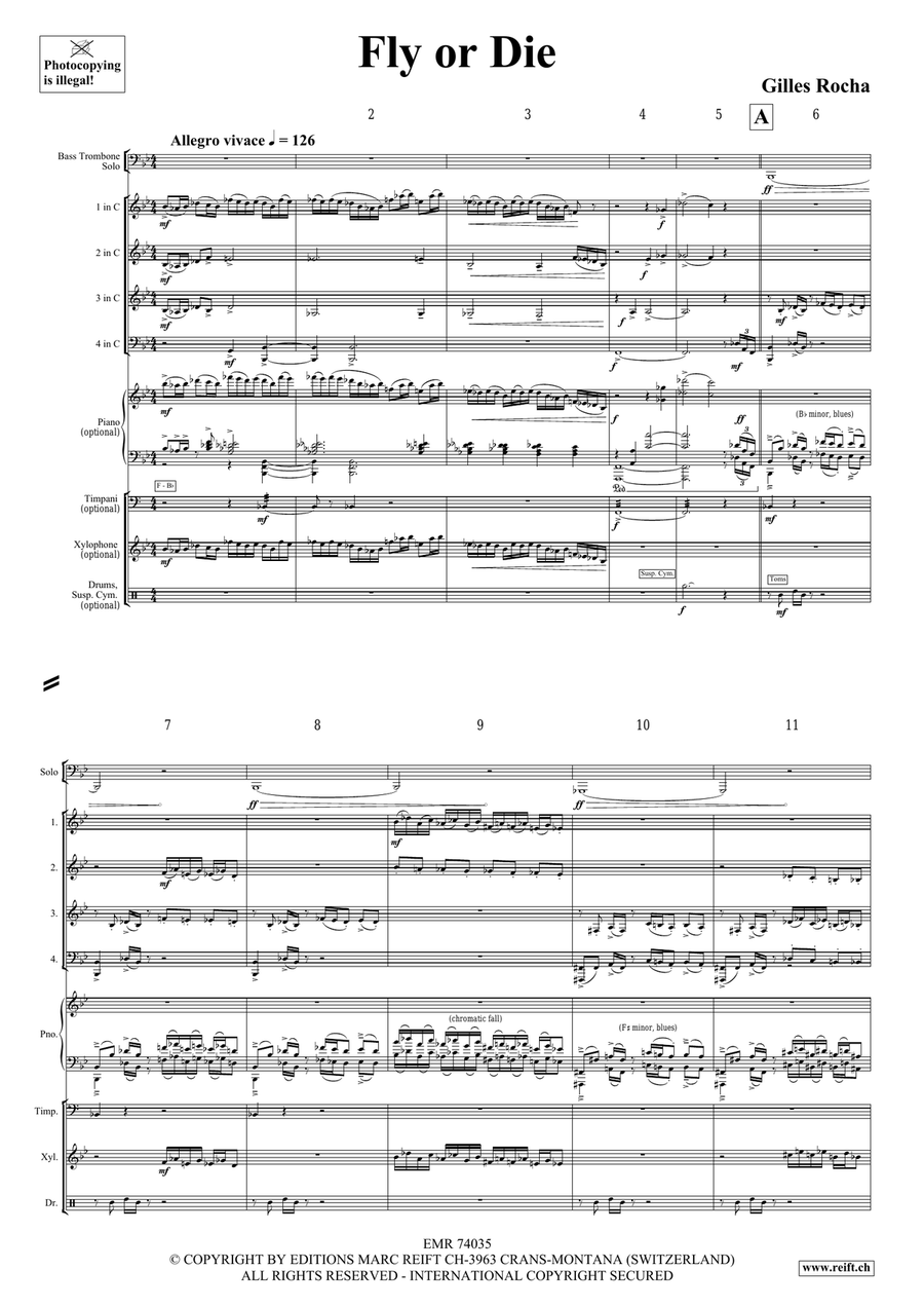 Fly or Die Fly or Die Bass Trombone scores gallery preview page 4
