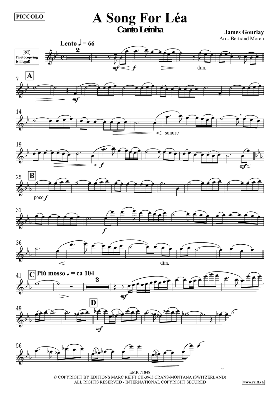 A Song For Léa A Song For Léa Piccolo scores gallery preview page 4