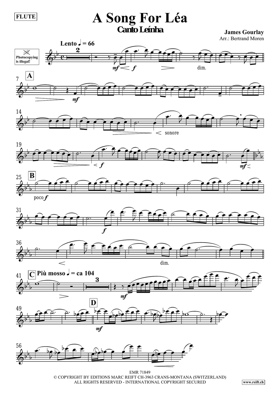 A Song For Léa Flute Solo scores gallery preview page 4