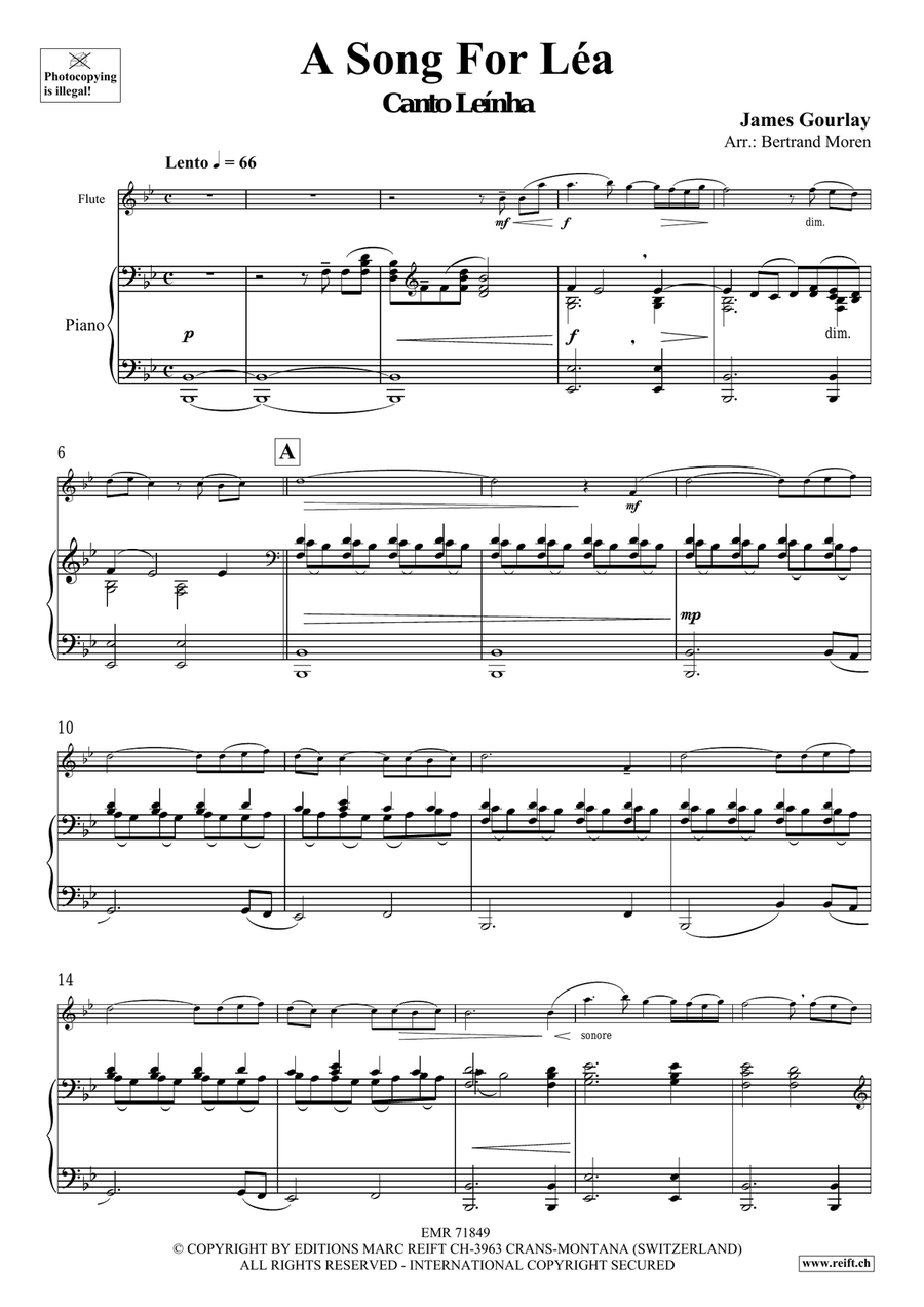 A Song For Léa Flute Solo scores gallery preview page 5