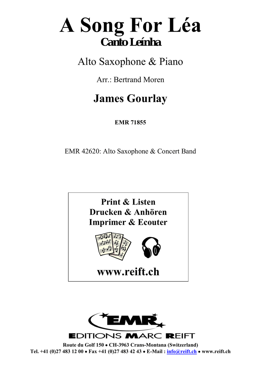 A Song For Léa A Song For Léa Alto Saxophone scores gallery preview page 2