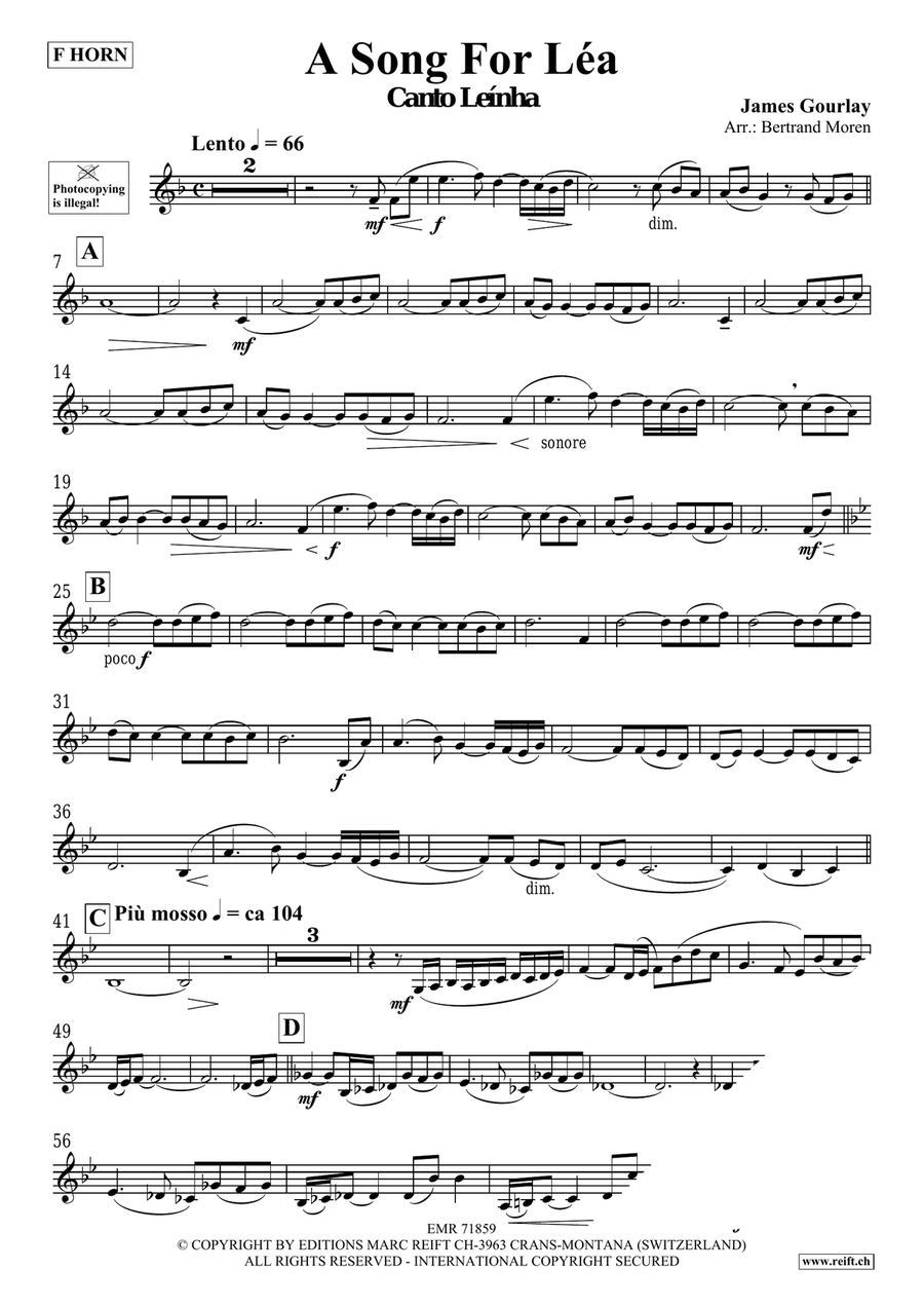 A Song For Léa A Song For Léa Horn scores gallery preview page 4