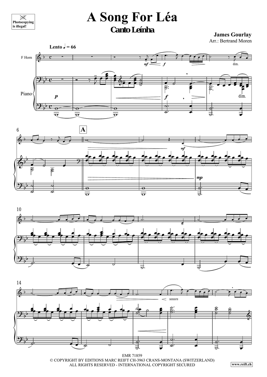 A Song For Léa A Song For Léa Horn scores gallery preview page 5