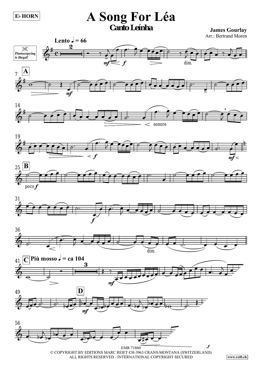 A Song For Léa A Song For Léa Horn scores gallery preview page 4