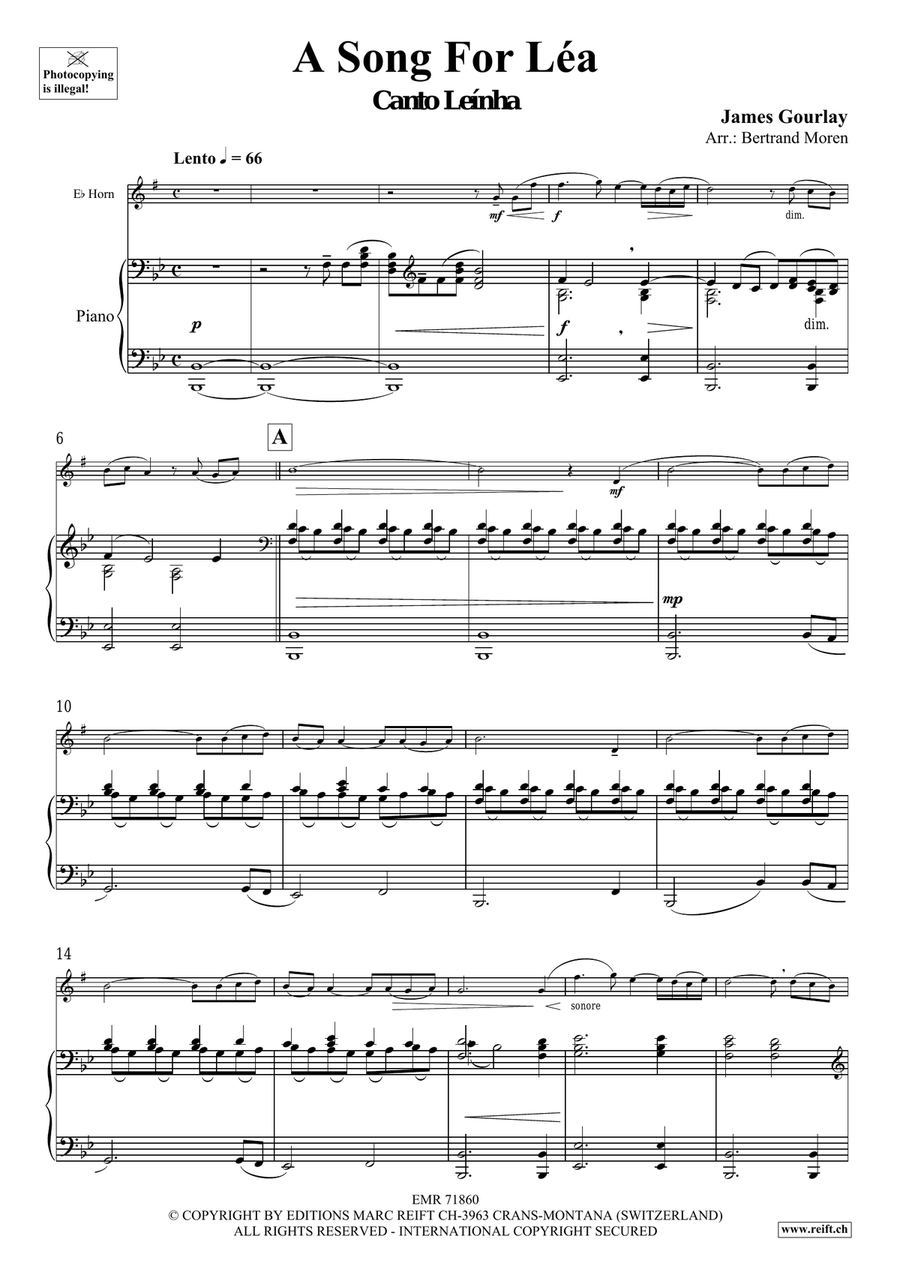 A Song For Léa A Song For Léa Horn scores gallery preview page 5