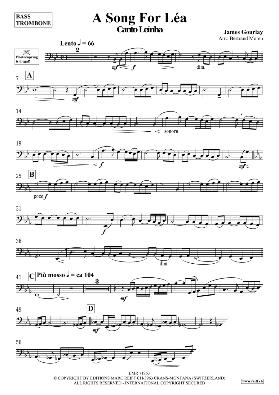 A Song For Léa A Song For Léa Bass Trombone scores gallery preview page 4