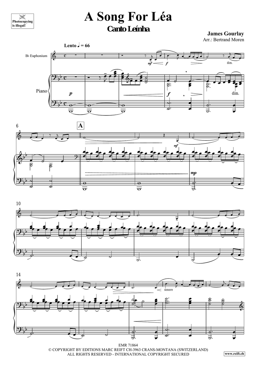 A Song For Léa Euphonium scores gallery preview page 5
