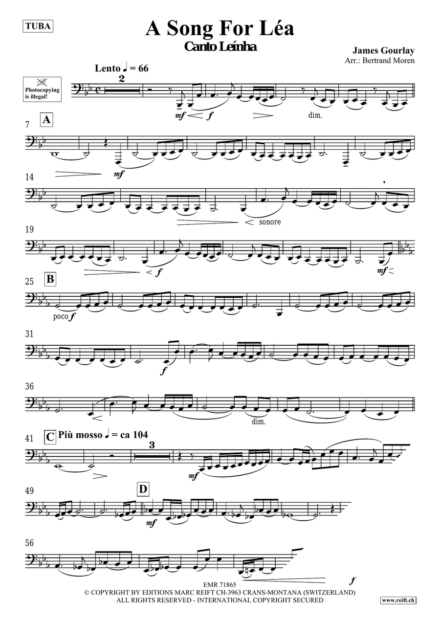 A Song For Léa Tuba scores gallery preview page 4