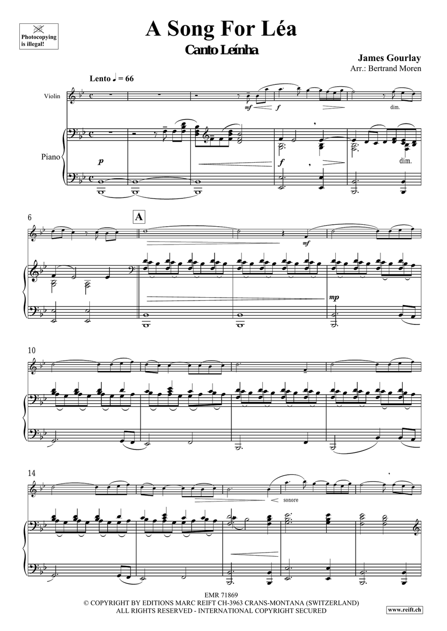 A Song For Léa A Song For Léa Violin Solo scores gallery preview page 5