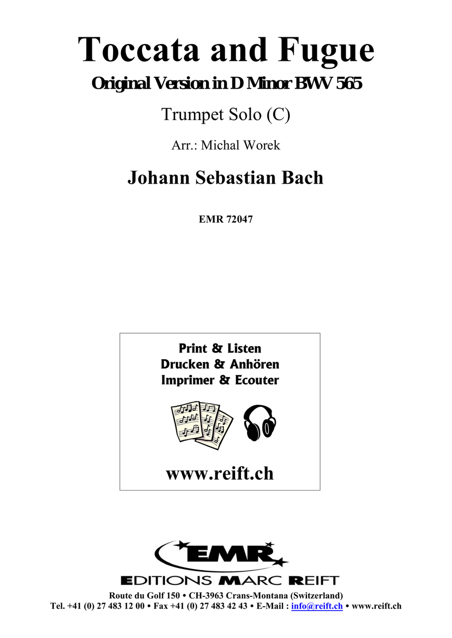 Toccata and Fugue Toccata and Fugue Trumpet Solo scores gallery preview page 2