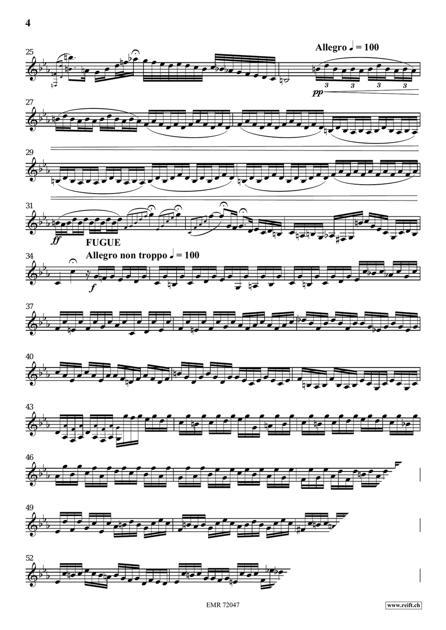 Toccata and Fugue Toccata and Fugue Trumpet Solo scores gallery preview page 4