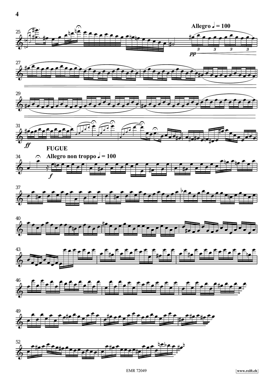 Toccata and Fugue Toccata and Fugue Flute Solo scores gallery preview page 4