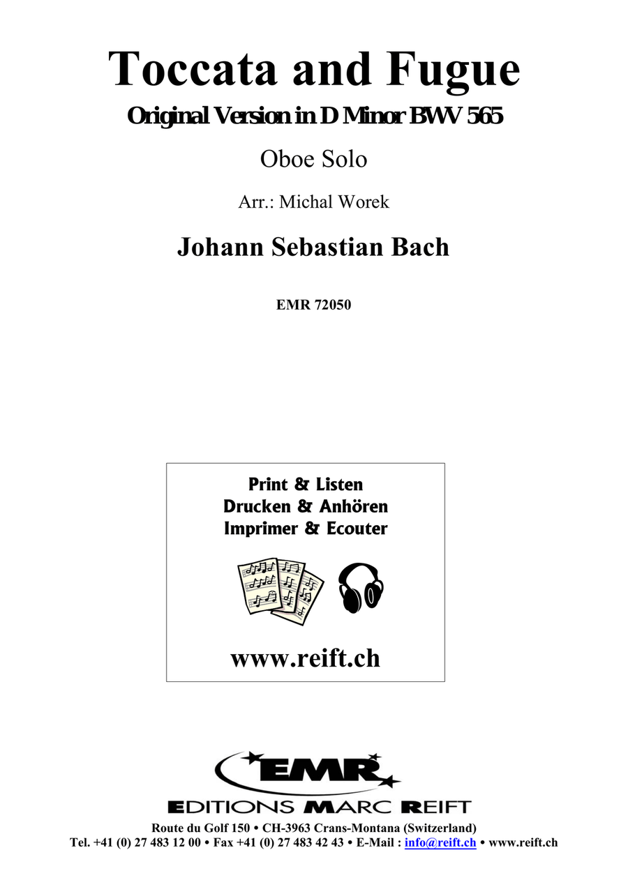 Toccata and Fugue Toccata and Fugue Oboe Solo scores gallery preview page 2