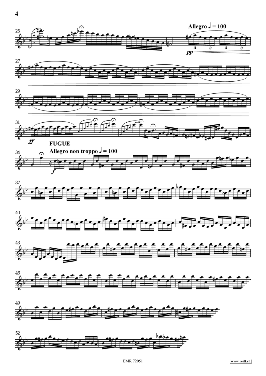 Toccata and Fugue Toccata and Fugue Clarinet Solo scores gallery preview page 4
