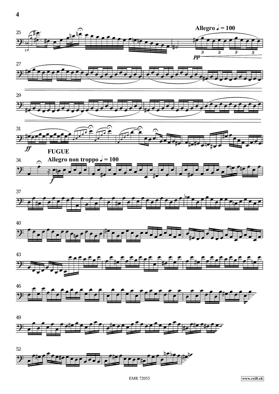 Toccata and Fugue Toccata and Fugue Bassoon Solo scores gallery preview page 4