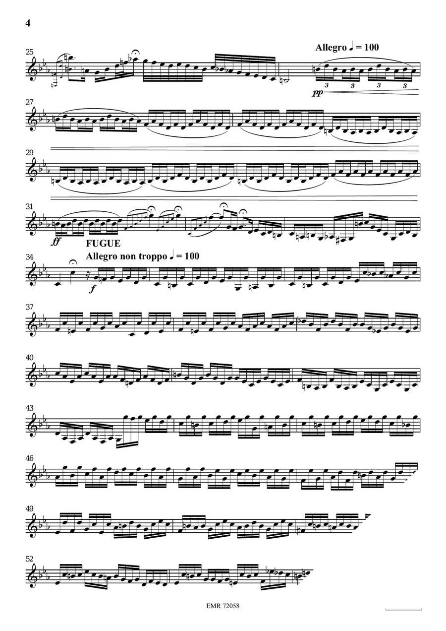Toccata and Fugue Toccata and Fugue Horn Solo scores gallery preview page 4