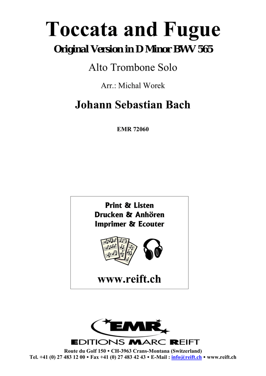 Toccata and Fugue Toccata and Fugue Trombone Solo scores gallery preview page 2