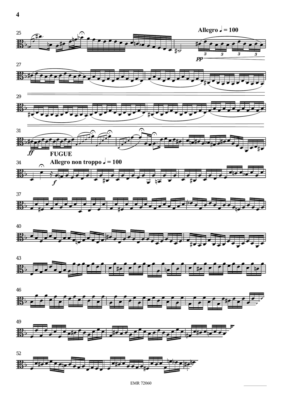 Toccata and Fugue Toccata and Fugue Trombone Solo scores gallery preview page 4