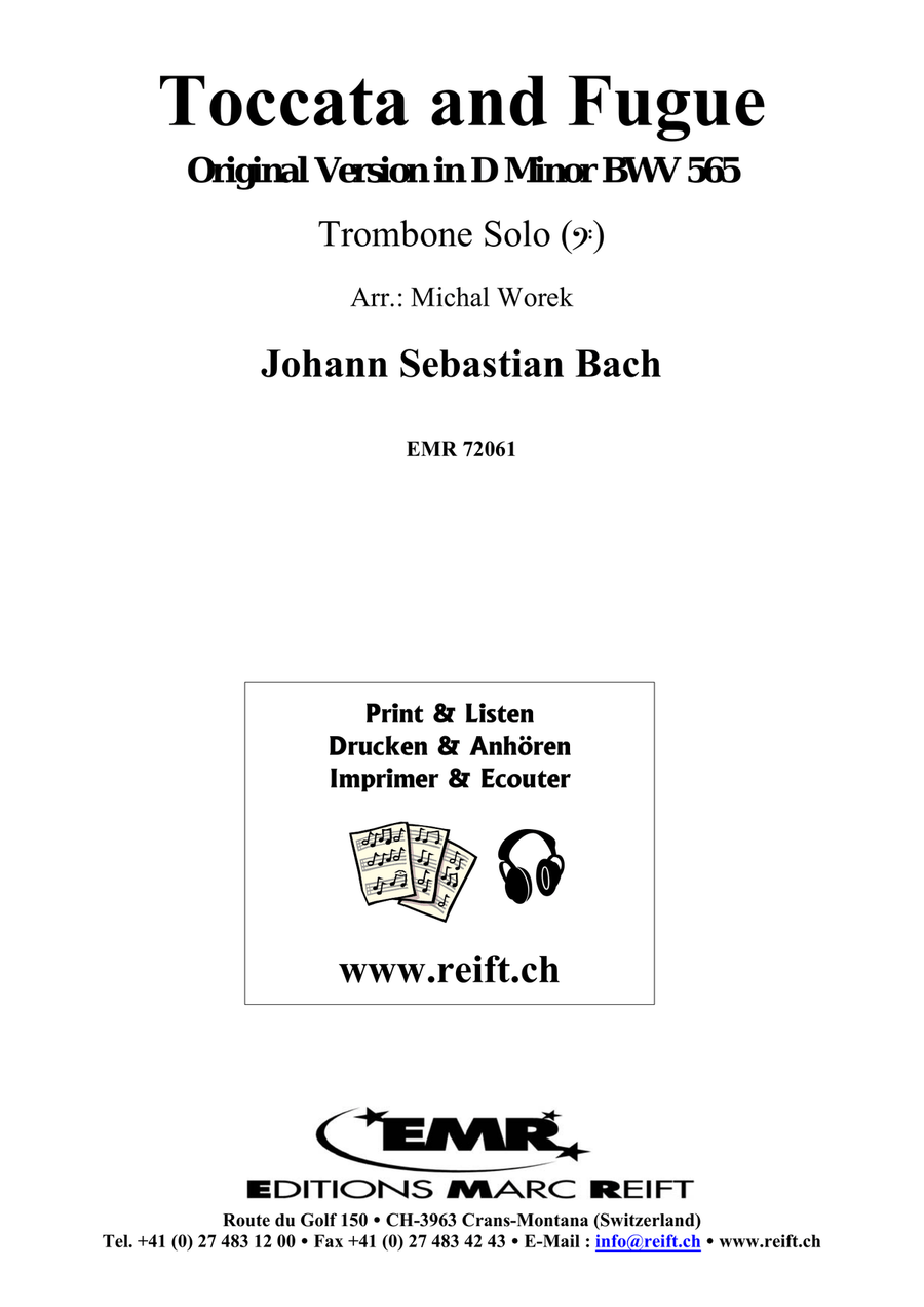 Toccata and Fugue Toccata and Fugue Trombone Solo scores gallery preview page 2