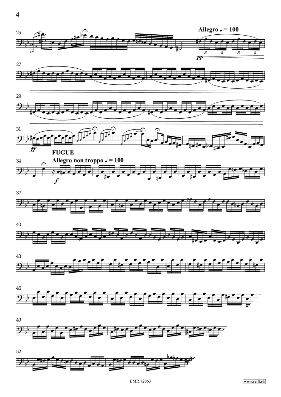 Toccata and Fugue Toccata and Fugue Bass Trombone scores gallery preview page 4