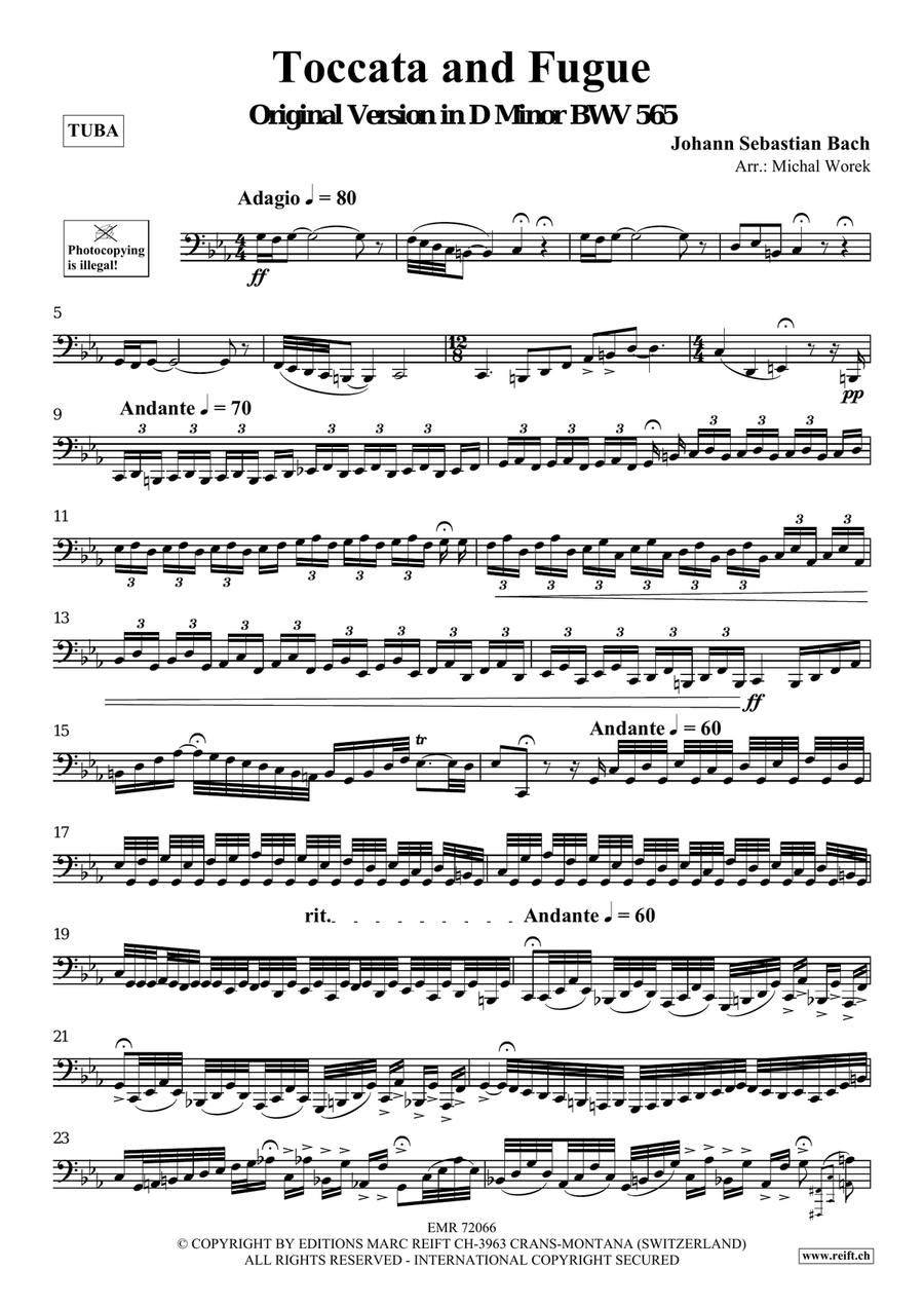 Toccata and Fugue Toccata and Fugue Tuba scores gallery preview page 3