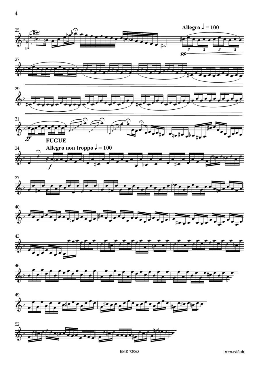 Toccata and Fugue Toccata and Fugue Euphonium scores gallery preview page 4