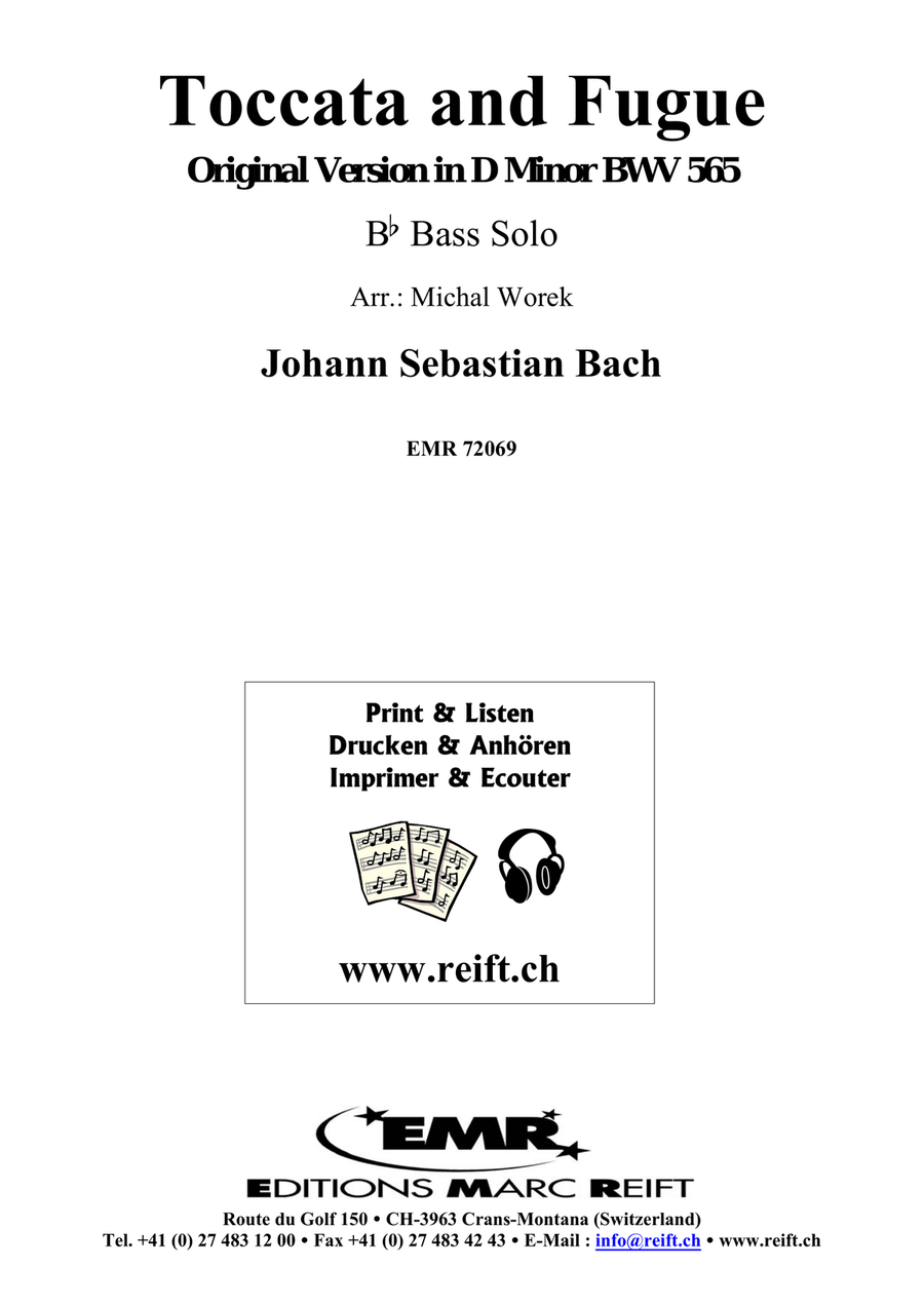 Toccata and Fugue Toccata and Fugue Bass Voice scores gallery preview page 2