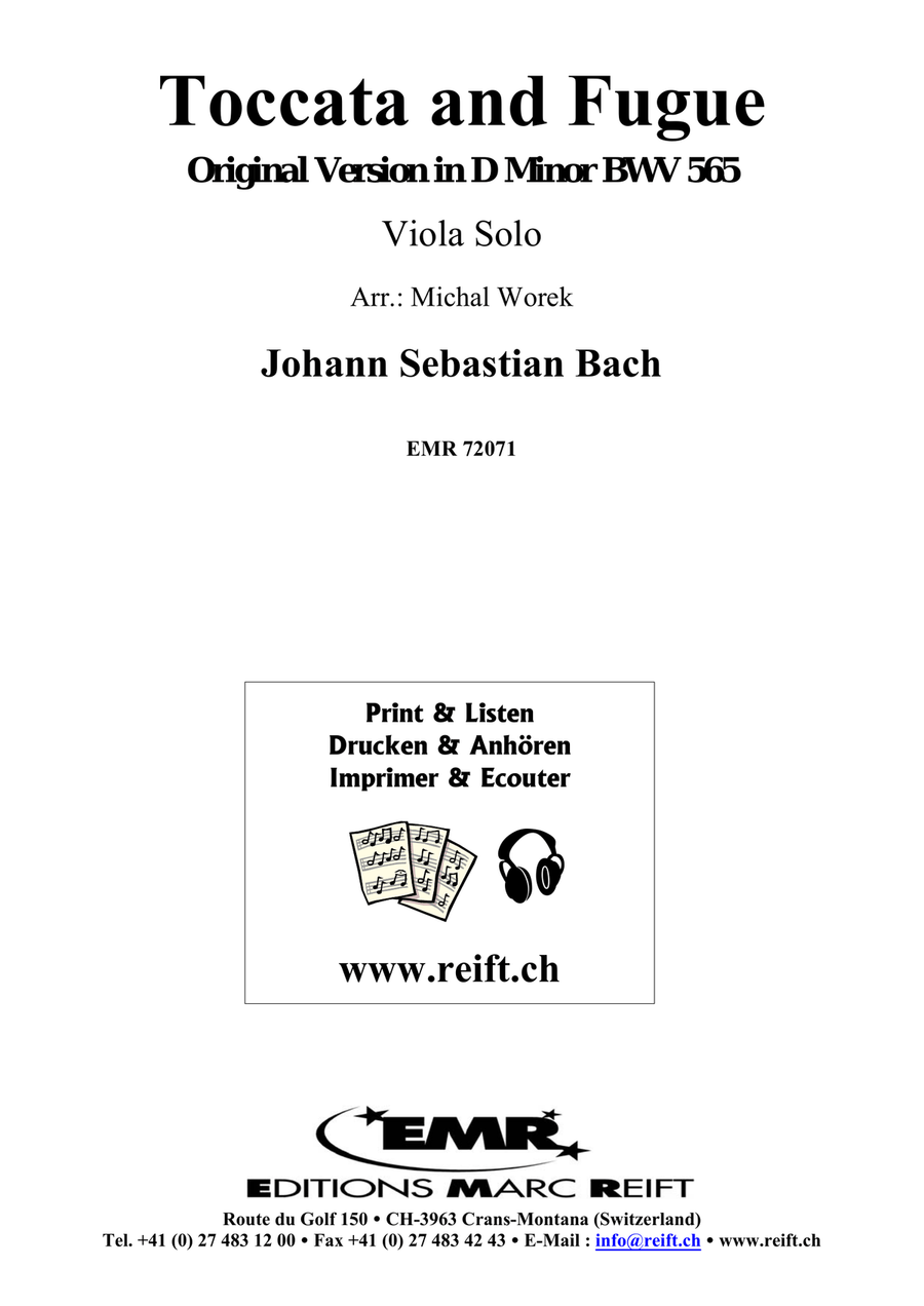 Toccata and Fugue Toccata and Fugue Viola Solo scores gallery preview page 2