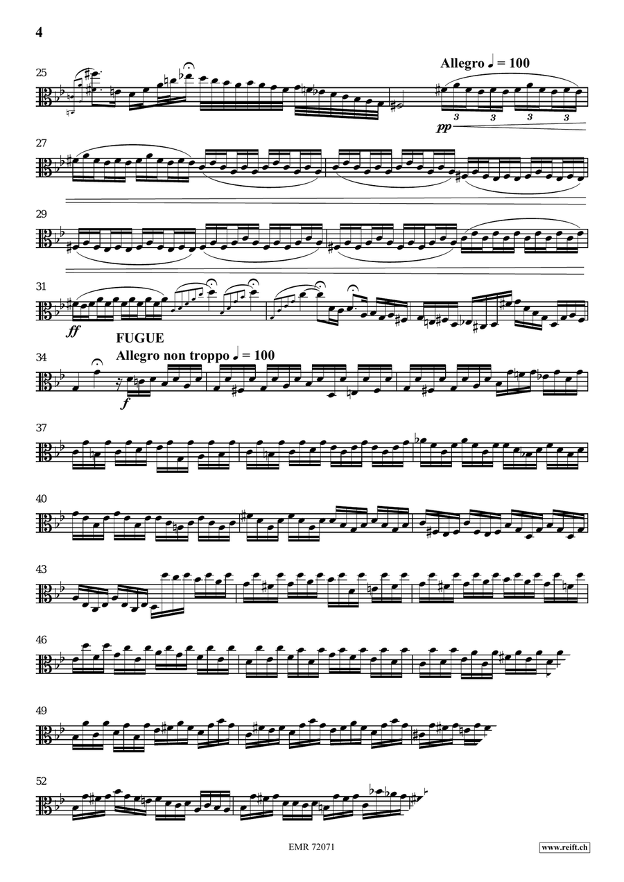 Toccata and Fugue Toccata and Fugue Viola Solo scores gallery preview page 4