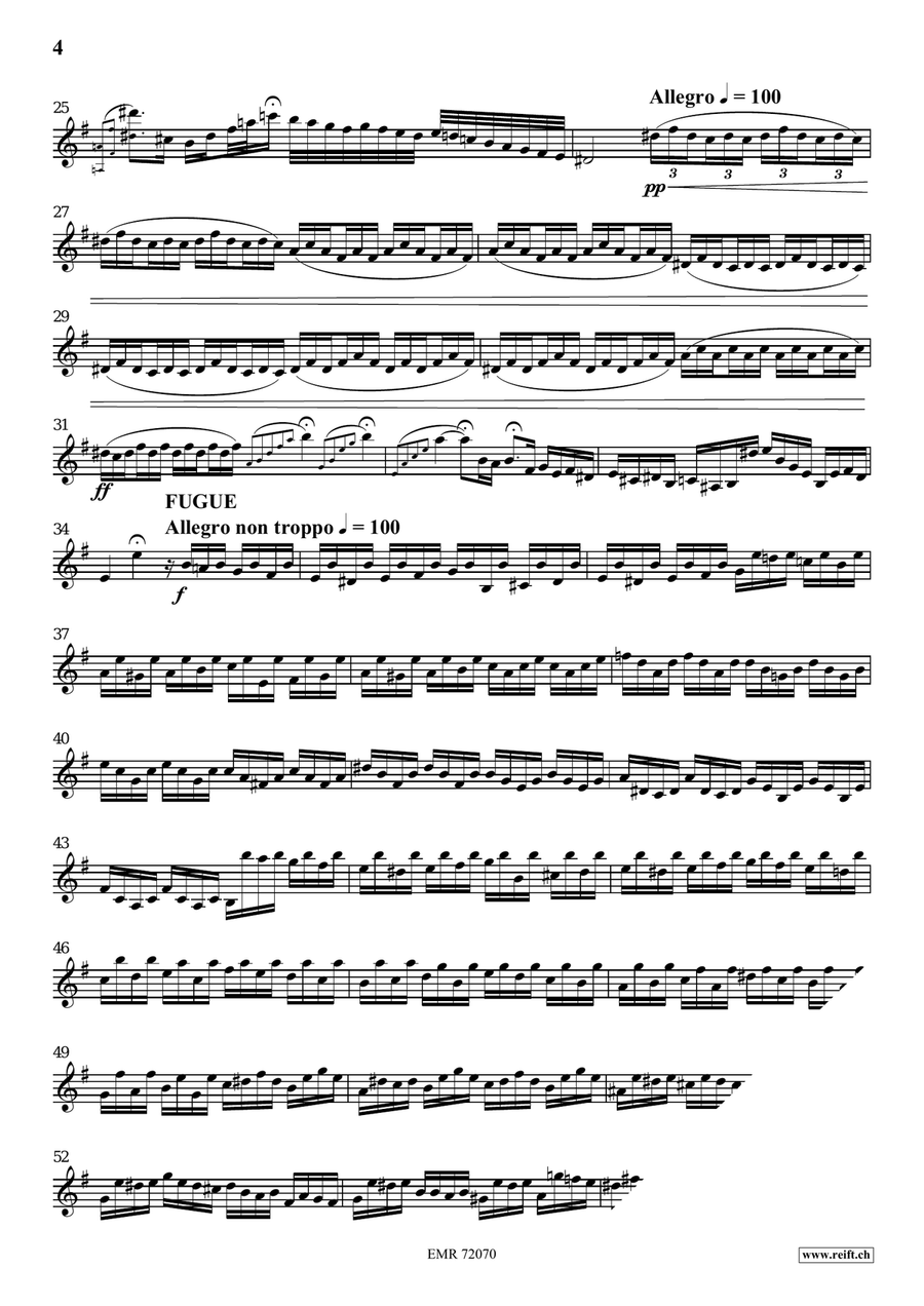 Toccata and Fugue Toccata and Fugue Violin Solo scores gallery preview page 4