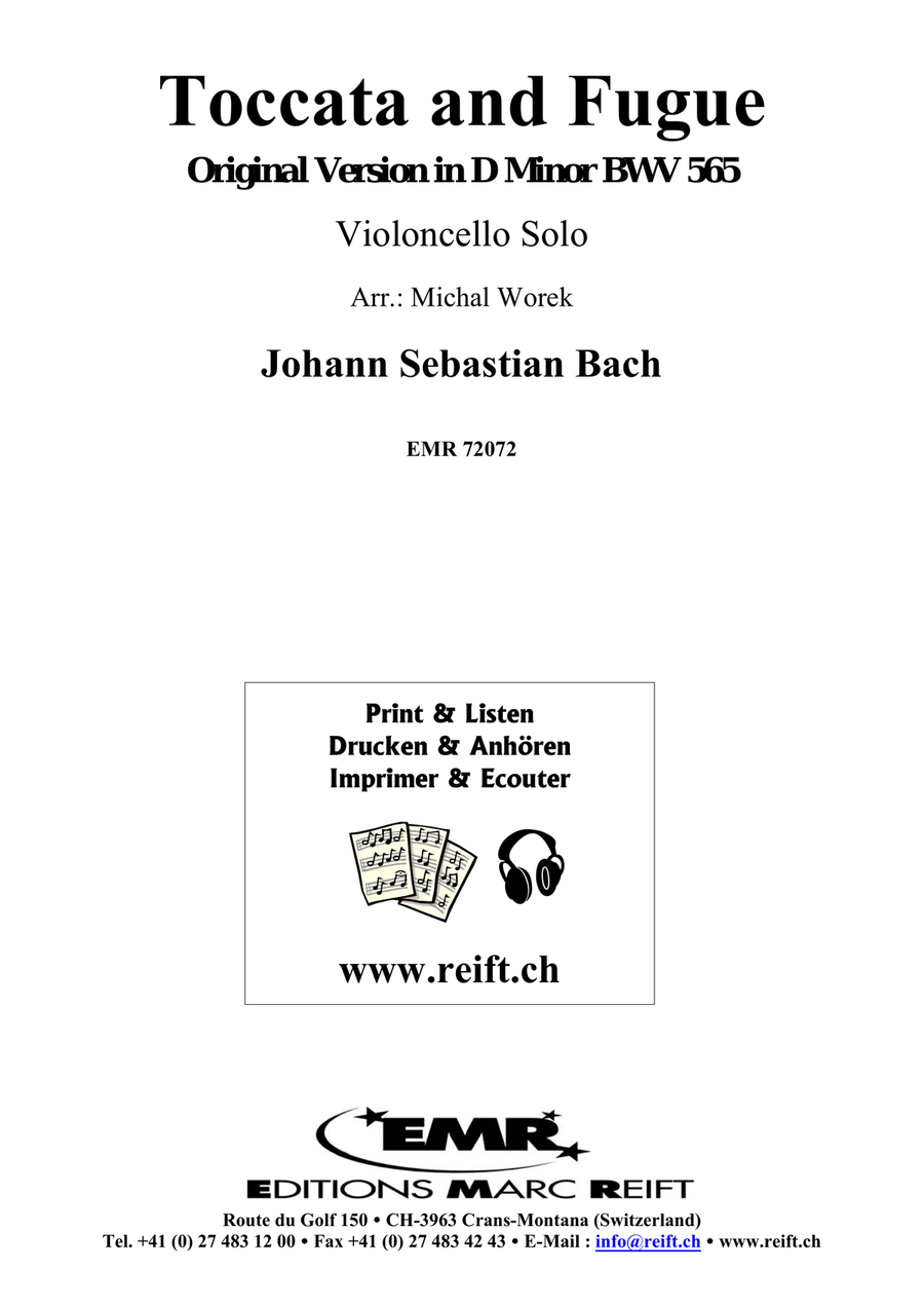 Toccata and Fugue Toccata and Fugue Cello Solo scores gallery preview page 2