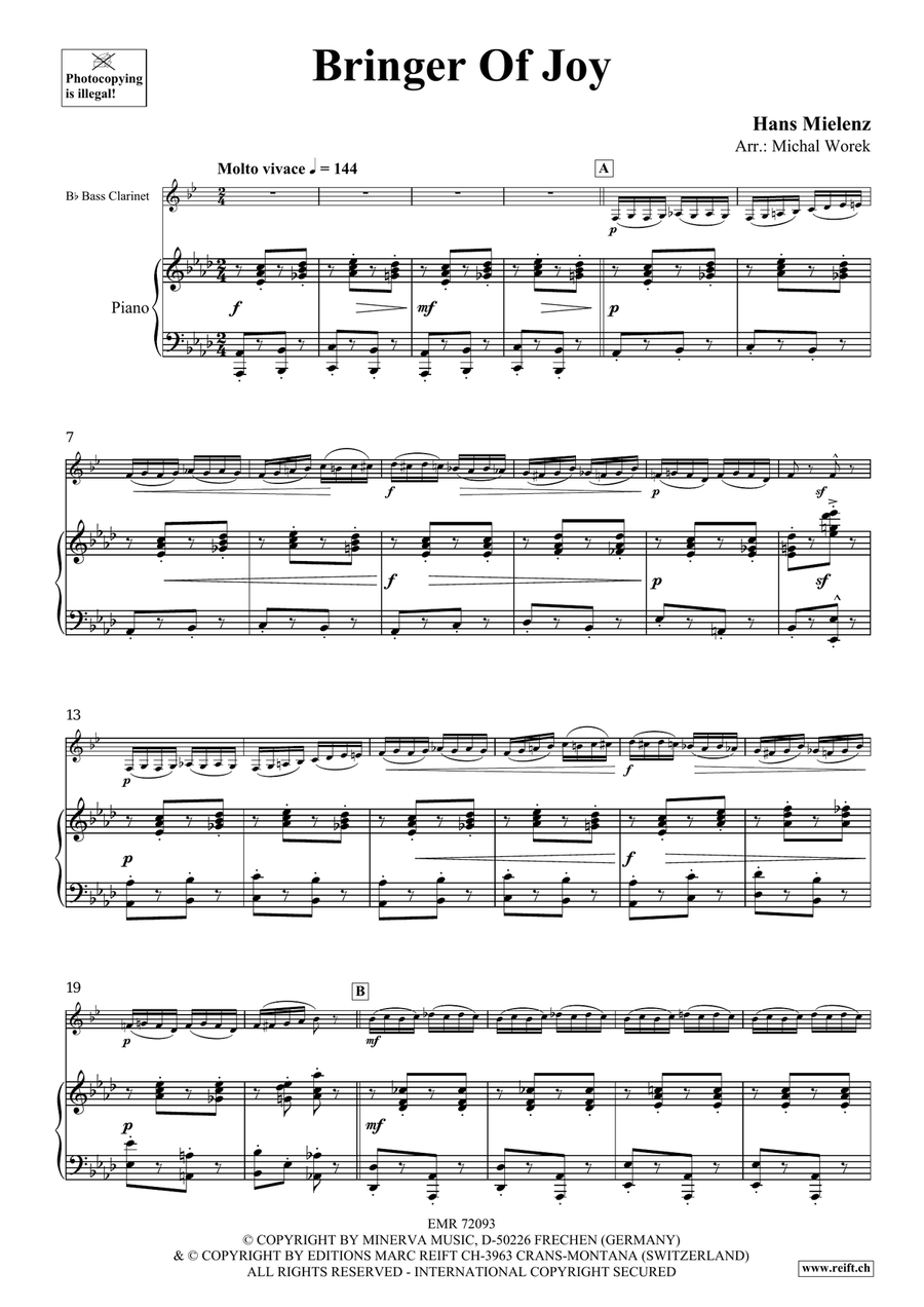 Bringer Of Joy Bringer Of Joy Bass Clarinet scores gallery preview page 4