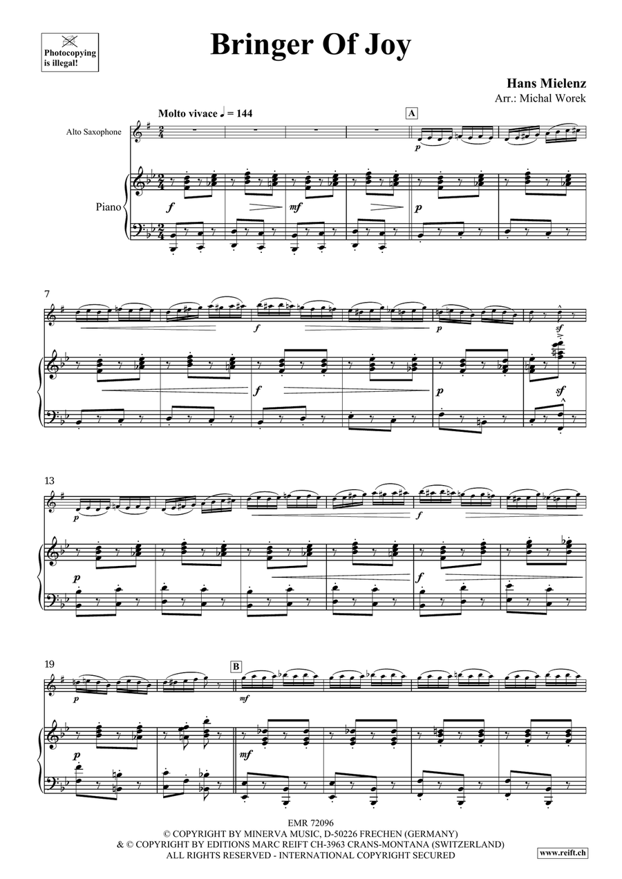 Bringer Of Joy Bringer Of Joy Alto Saxophone scores gallery preview page 4
