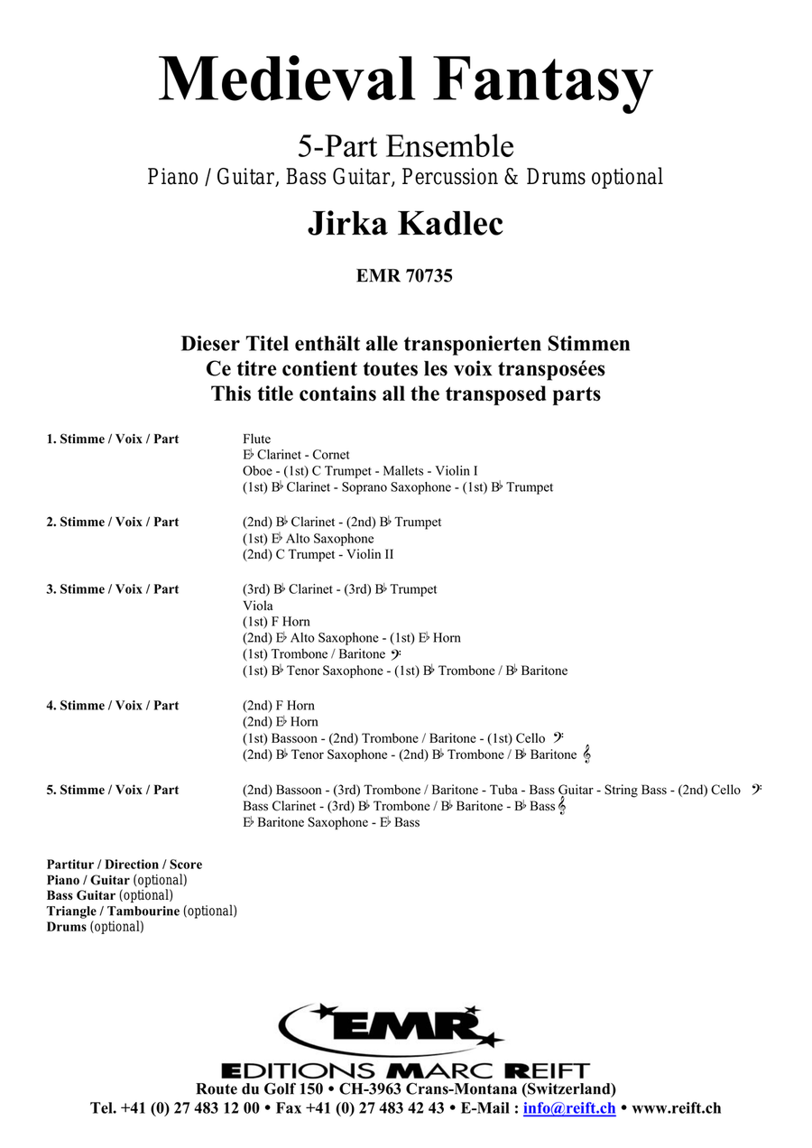 Medieval Fantasy Medieval Fantasy Score scores gallery preview page 2